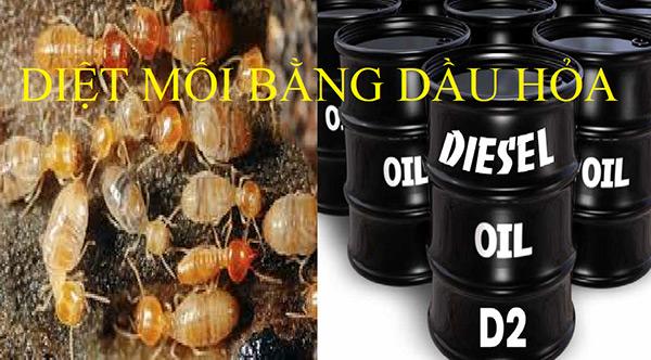 Diệt mối bằng dầu hoả để diệt mối